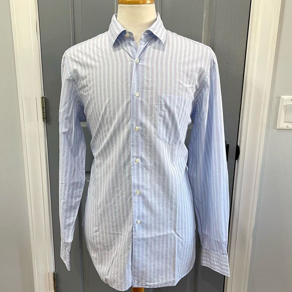Mason’s Lightweight Striped Dress Shirt. Size Large.